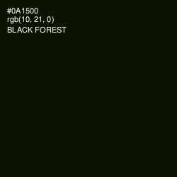 #0A1500 - Black Forest Color Image